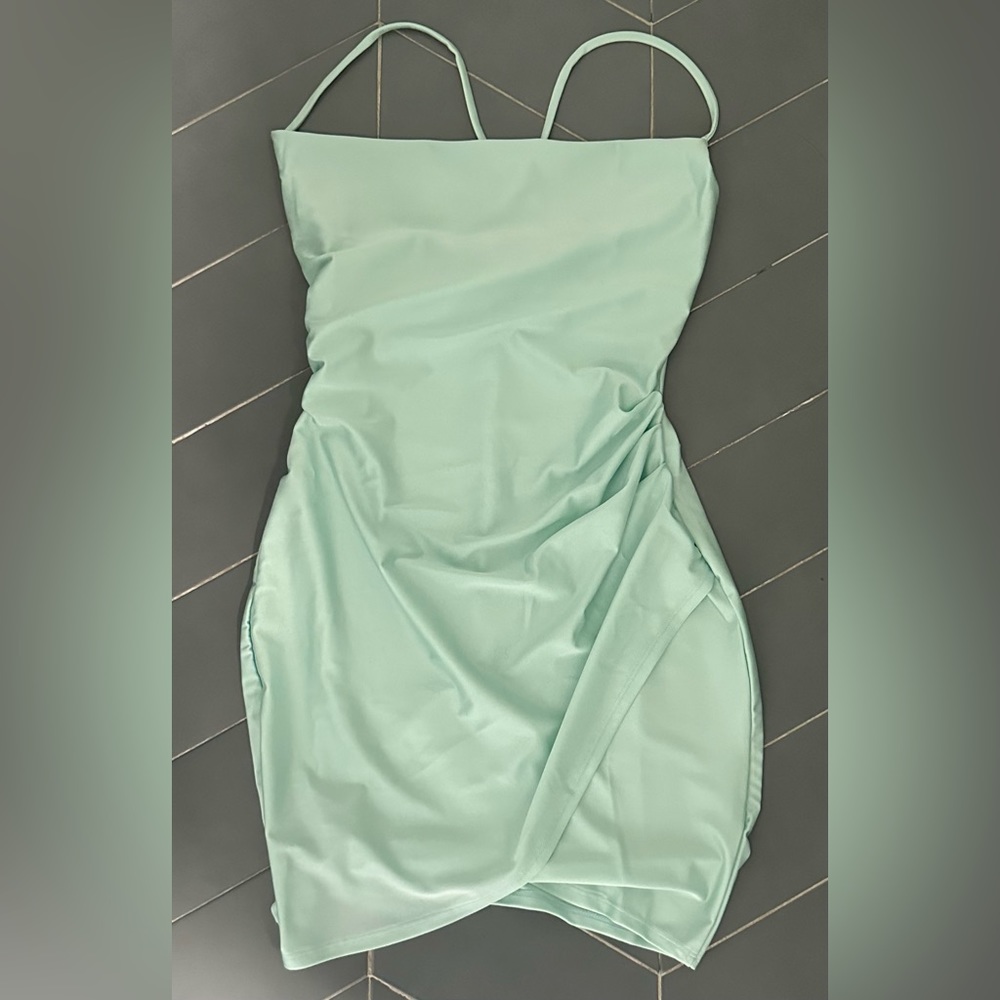Windsor bodycon seafom green strappy dress
